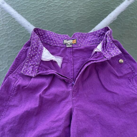 Vintage Kikomo High Rise Mom Shorts Women Junior 9/10 Pleated Front Bermuda - Picture 3 of 9